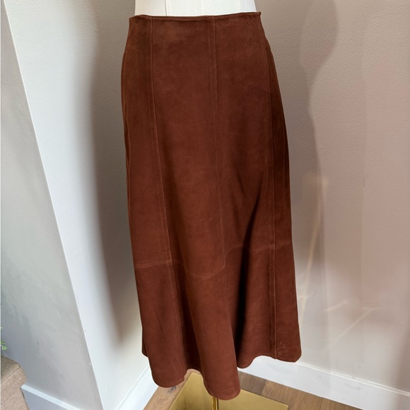 Madewell Suede Seamed Midi Skirt “Soldout!” - Picture 5 of 14